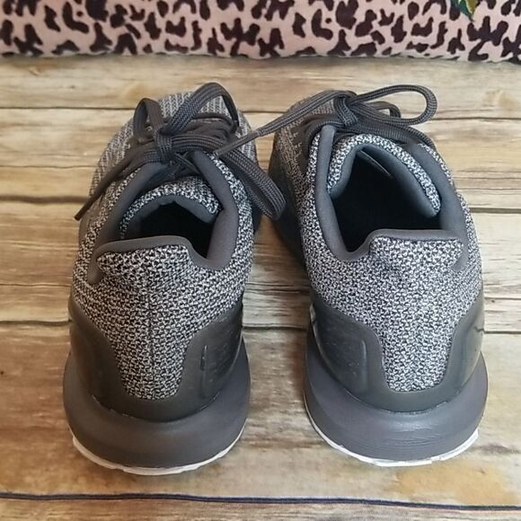 Adidas Men's Gray Knit Cloudfoam Sneakers Sz 7 - Picture 6 of 10